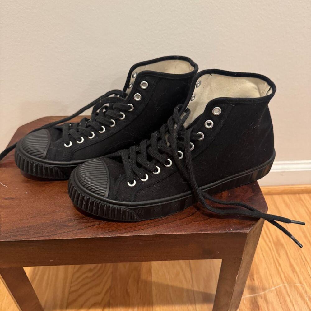 Zara black canvas high top - Picture 4 of 7